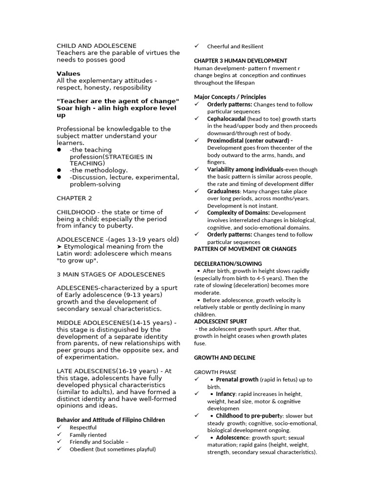 Child and Adolescent Development Insights | PDF | Adolescence | Adults