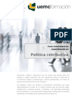 Curso Universitario de Especialización en Política Retributiva