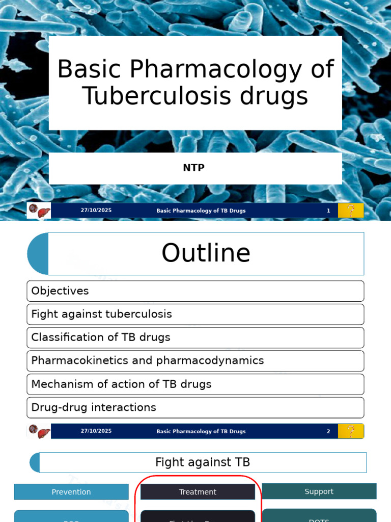 Pharmacology of Tuberculosis Drugs | PDF | Tuberculosis | Ribosome