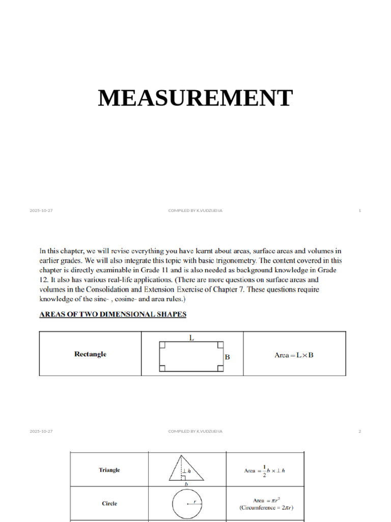 Measurement Report - October 2025 | PDF