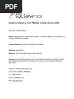 Migrate Mysql to SQL Server 2008