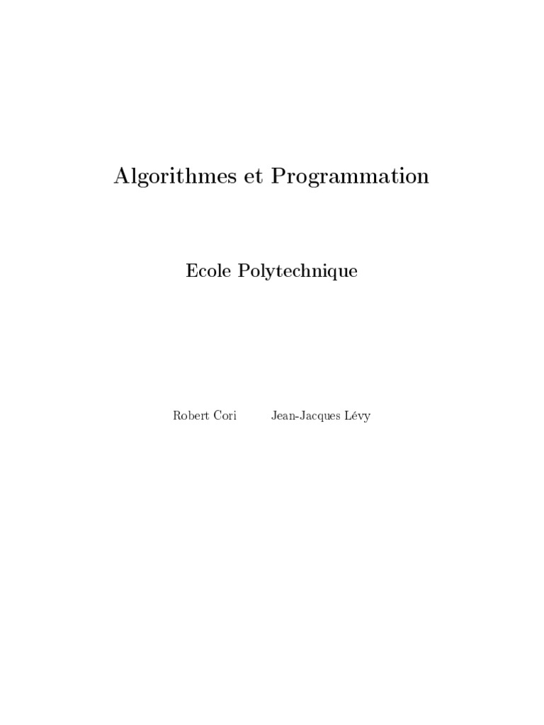 Algorithmes et Programmation en Caml | PDF | Programmation informatique ...