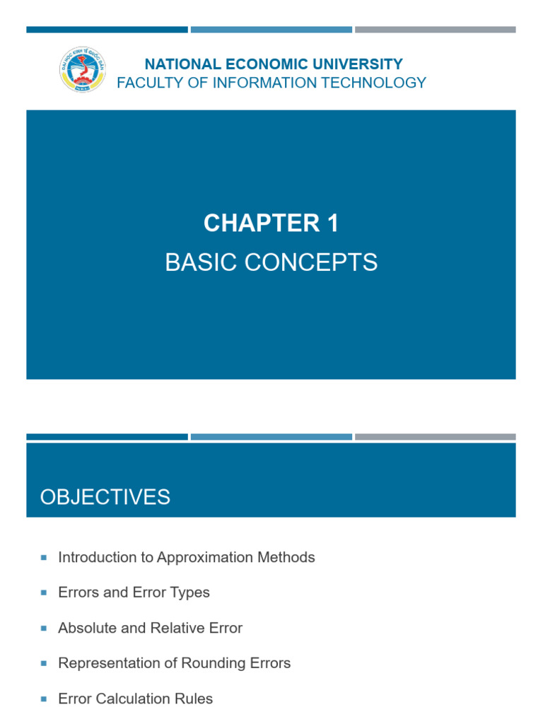 Chapter 1 - Basic Concepts | PDF | Numerical Analysis | Matlab