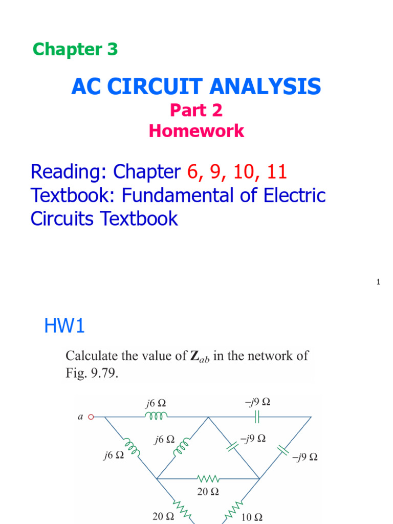 1.ch3a AC Circuit Analysis p2 HW | PDF