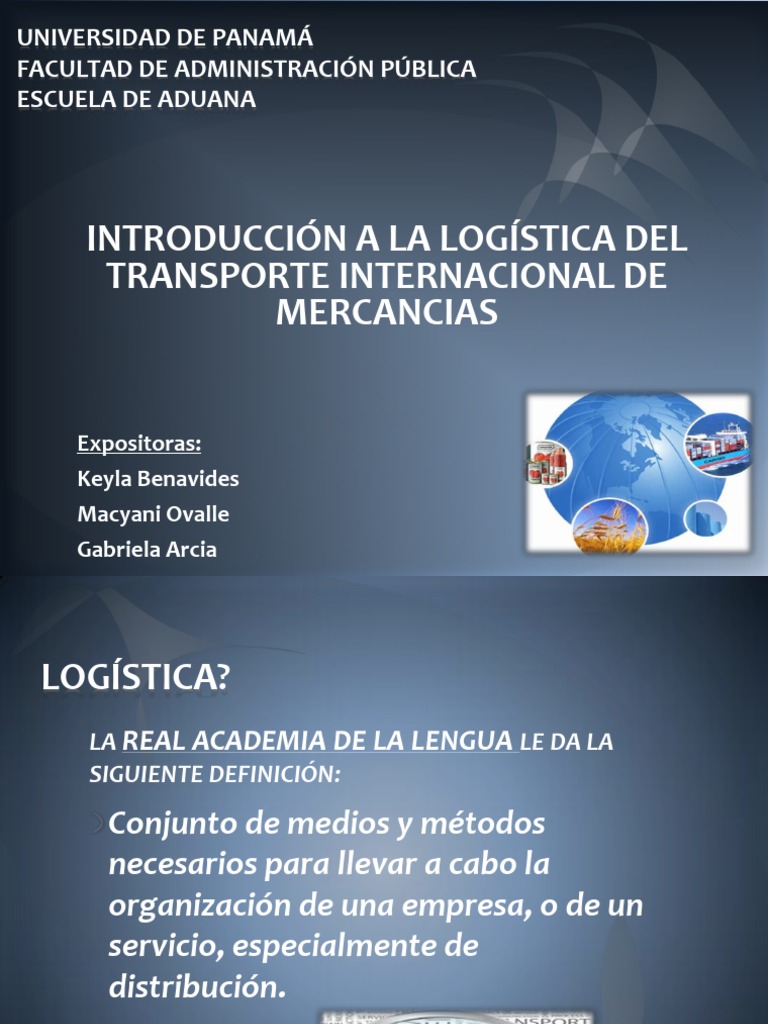 Introduccion A La Logistica Del Transporte Internacional