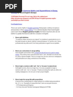 Download Top 10 English Grammar Myths and Superstitions in Essay Writing by Good English Essays by jack SN93909 doc pdf