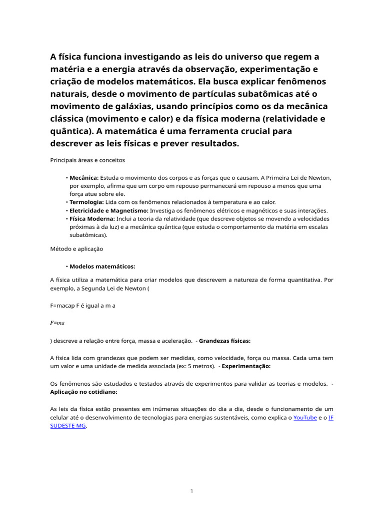 Fundamentos da Física e Suas Aplicações | PDF