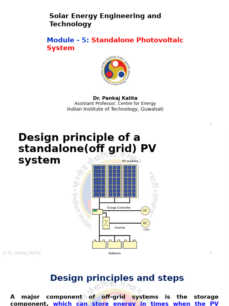 Off-Grid PV System Design Guide | PDF | Photovoltaic System | Photovoltaics