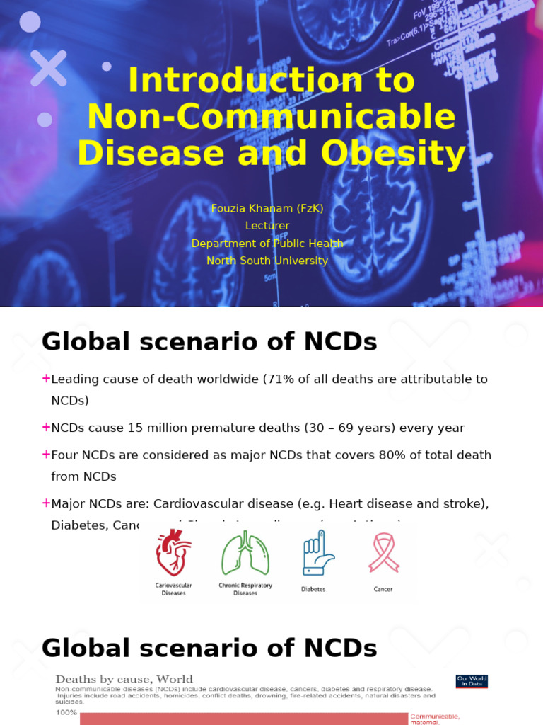 NCDs and Obesity: Global Insights | PDF | Non Communicable Disease ...