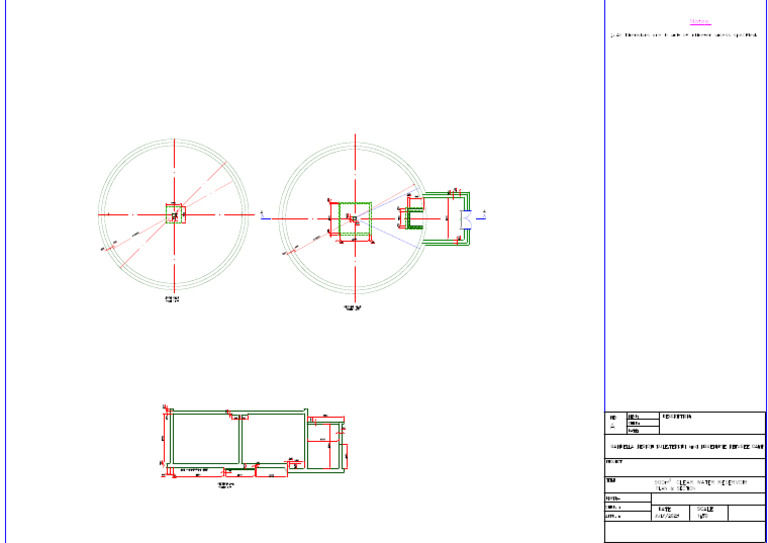 500m3-Clear Water Reservoir-Plan & Section-Civil DWG | PDF