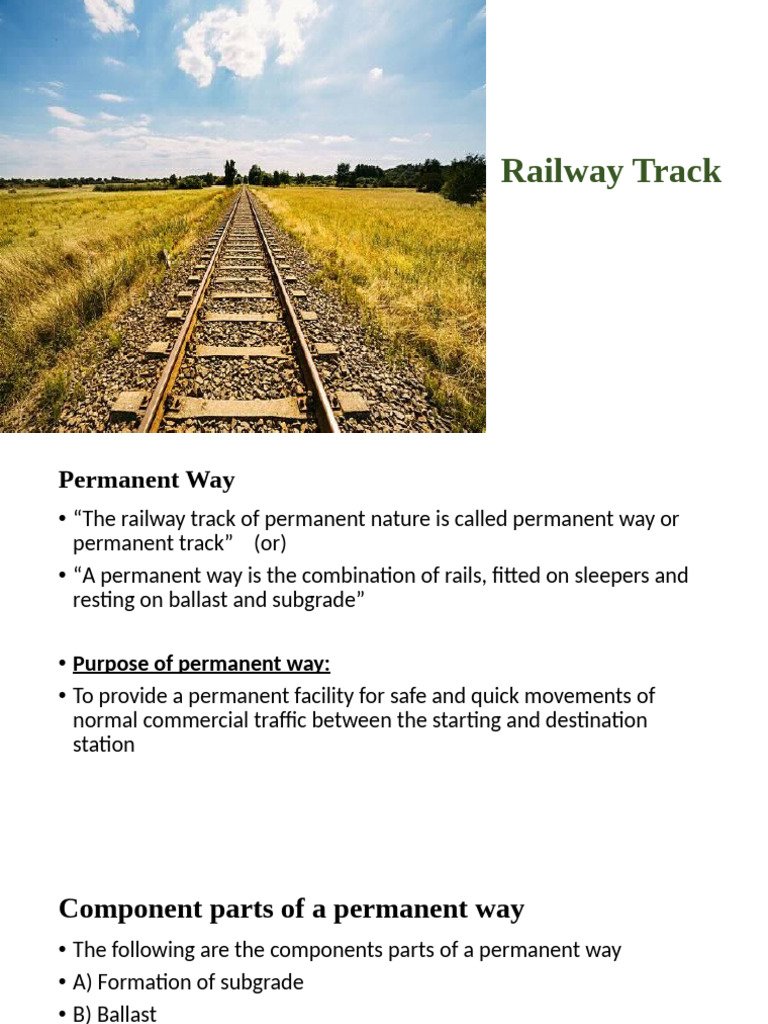 Understanding Railway Track Components | PDF | Track Gauge | Concrete