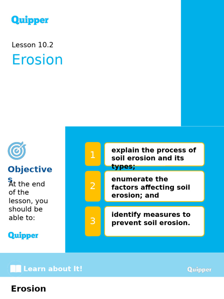Earth Science SHS 10.2 Erosion | PDF | Erosion | Soil