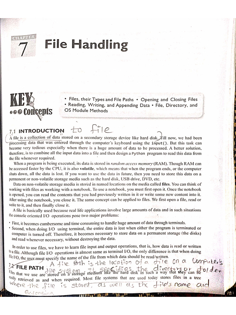 Unit-V File Handling - A.A | PDF