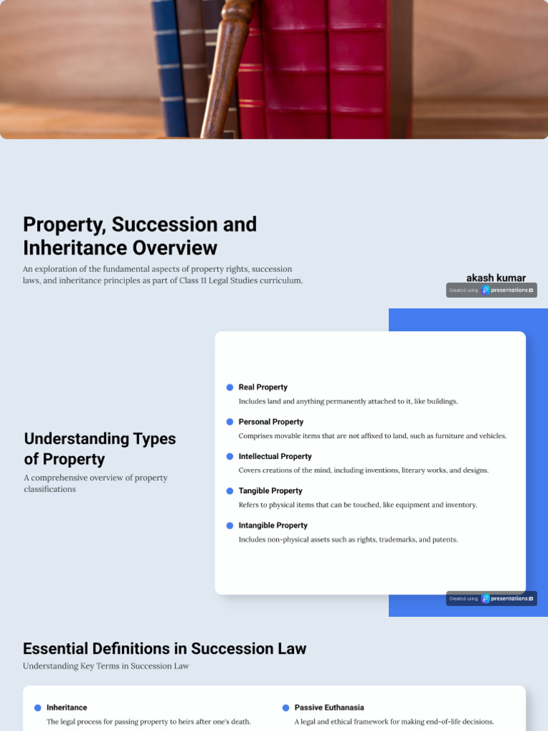 Ch-4 Property, Succession and Inheritance | PDF