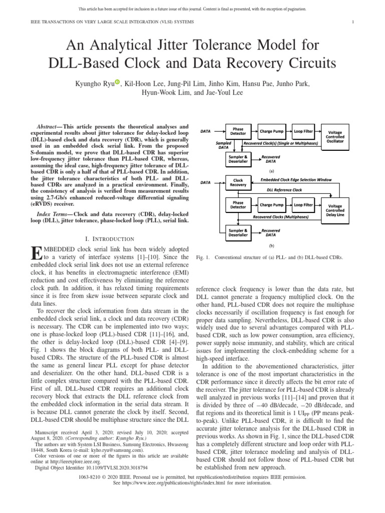 DLL-Based CDR Jitter Tolerance Analysis | PDF | Electronics ...