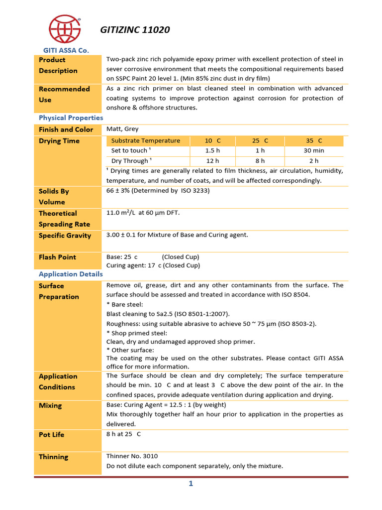 Git I Zink 11020 New | PDF | Corrosion | Coating