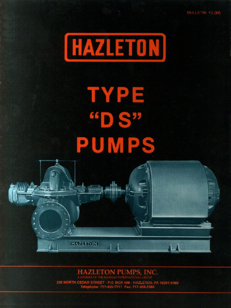 Catálogo Bomba Hazleton Ds 1 | PDF