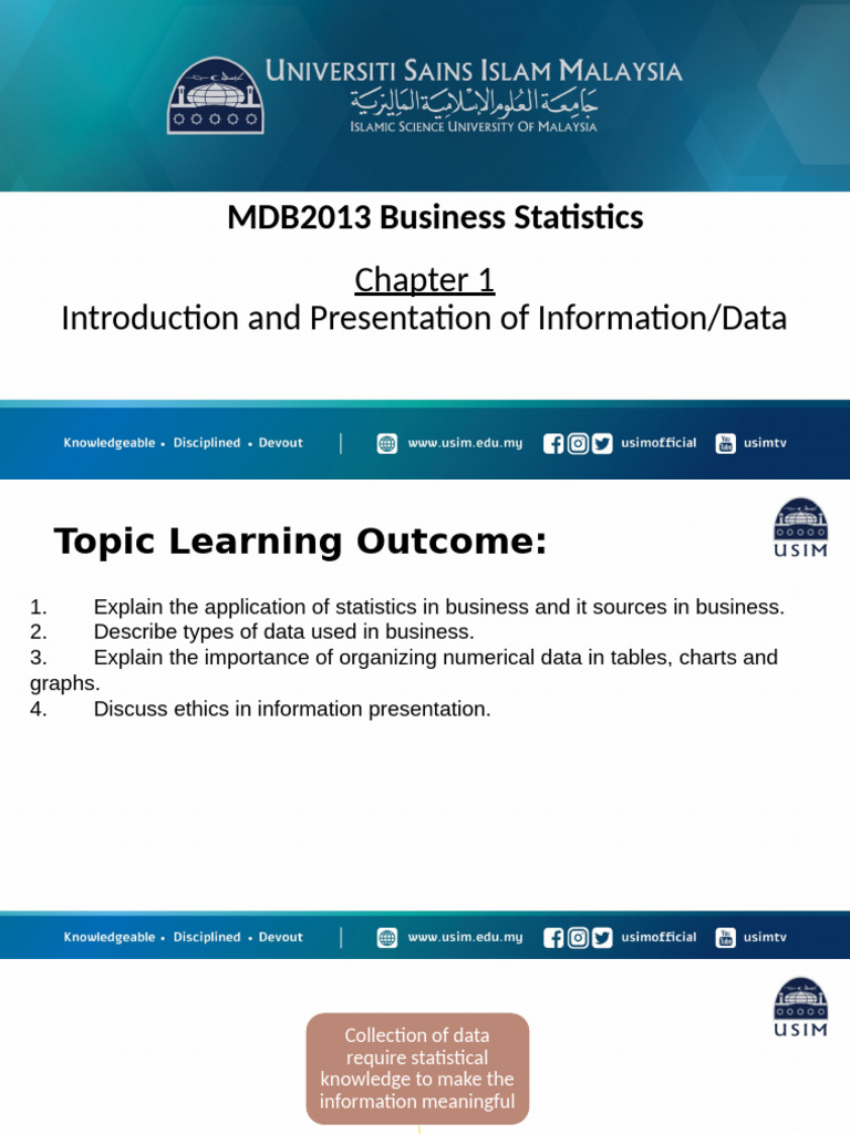 Chapter 1 - Introduction and Presentation of Information Data | PDF ...
