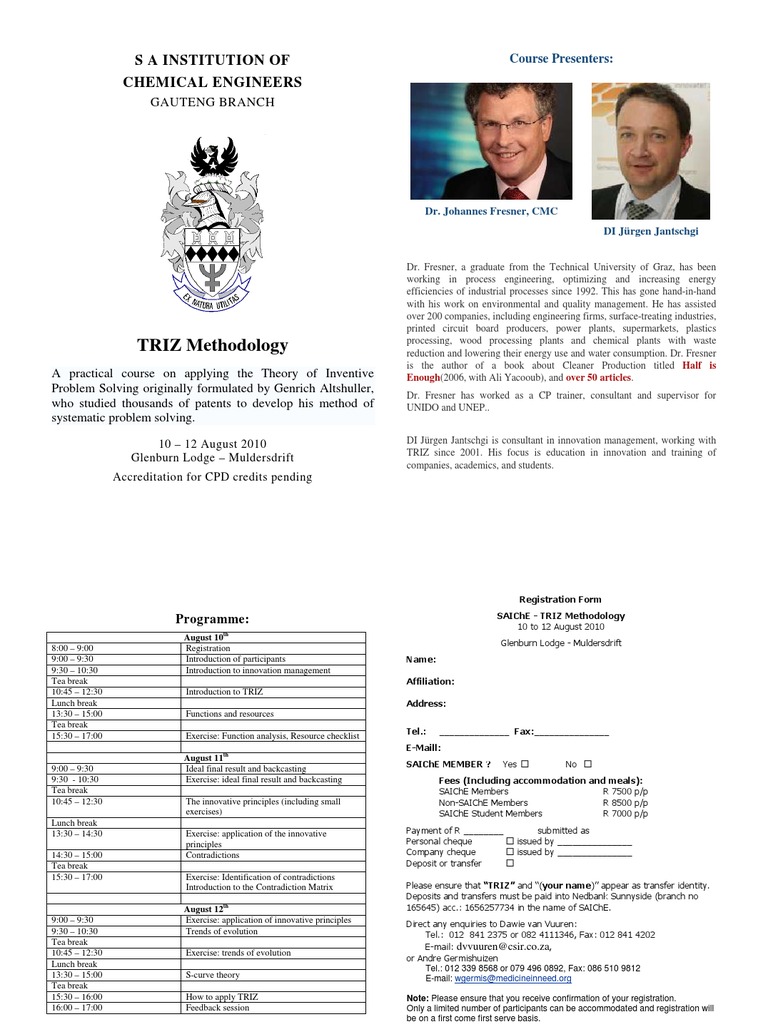 TRIZ Methodology Course Overview | PDF | Science And Technology | Business