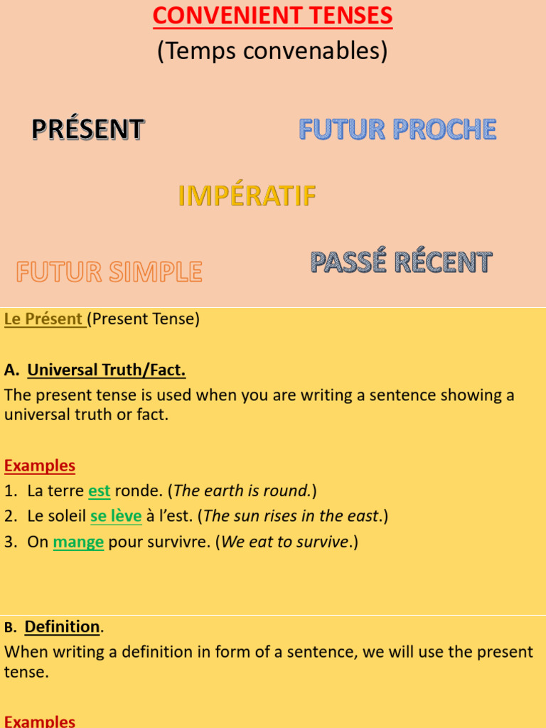 Tenses and Imperative Sentences Guide | PDF | Grammar | Language Mechanics