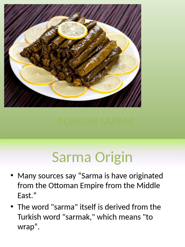 Turkish Sarma and Burek Recipes Guide | PDF | Turkish Cuisine ...