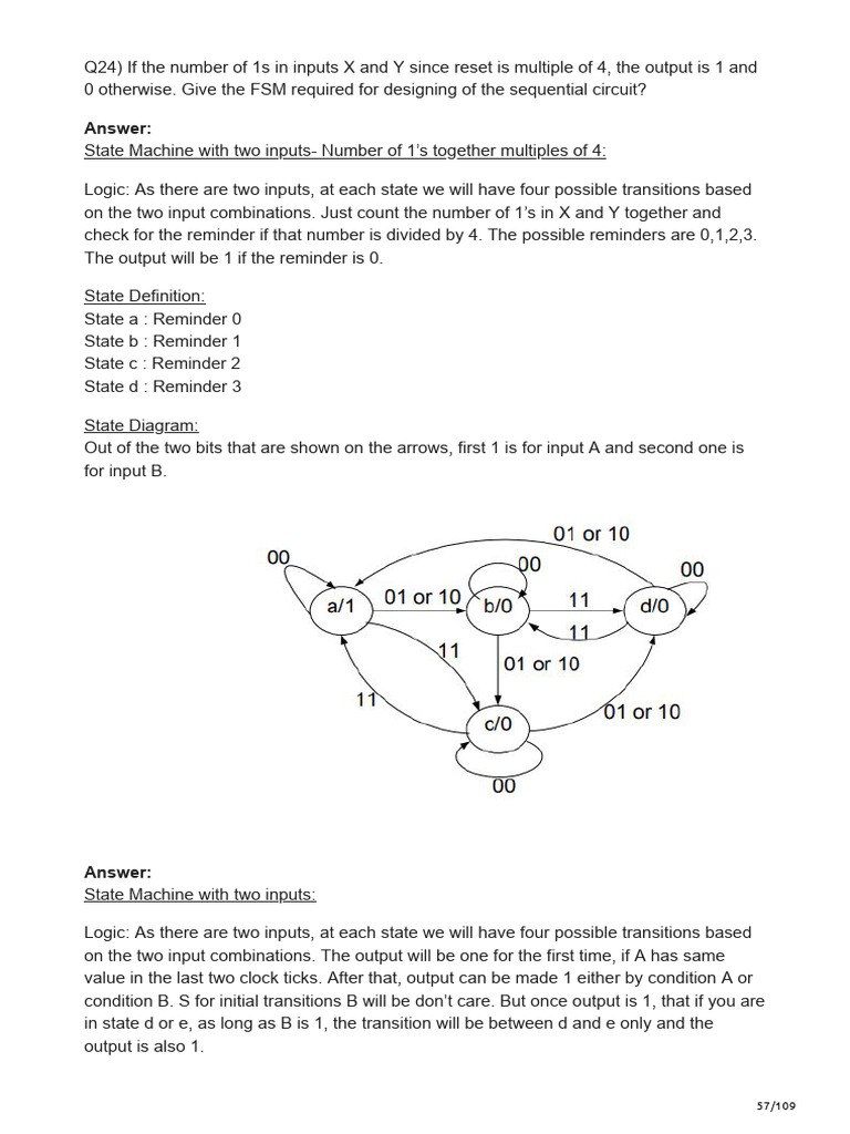 FSM Design for Sequential Circuit Logic | PDF | Electronic Circuits ...