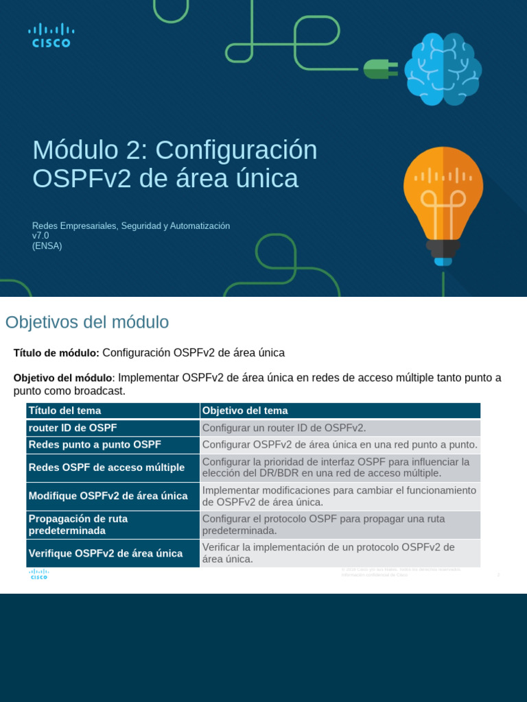 Configuración OSPFv2 de Área Única | PDF | Enrutador (Computación ...