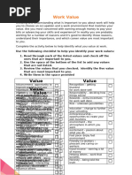 Super's Work Values Inventory Guide | PDF | Behavioural Sciences ...