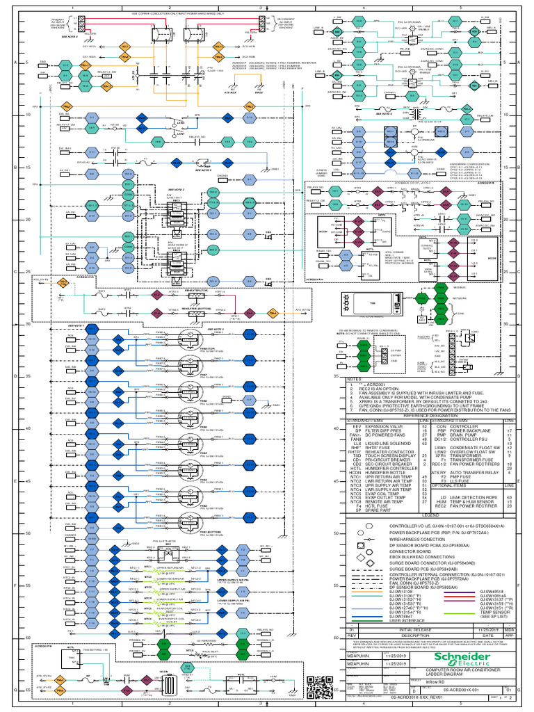 Computer Room AC Ladder Diagram | PDF