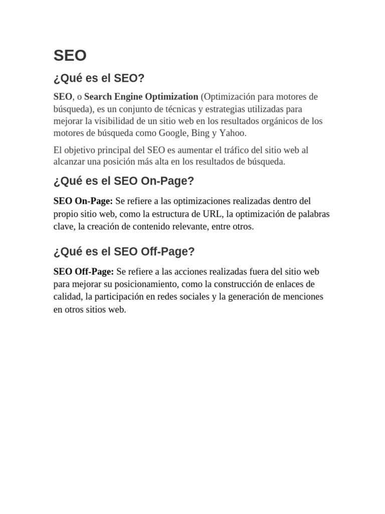 Estrategias Clave de SEO Efectivo | PDF | Posicionamiento en buscadores ...