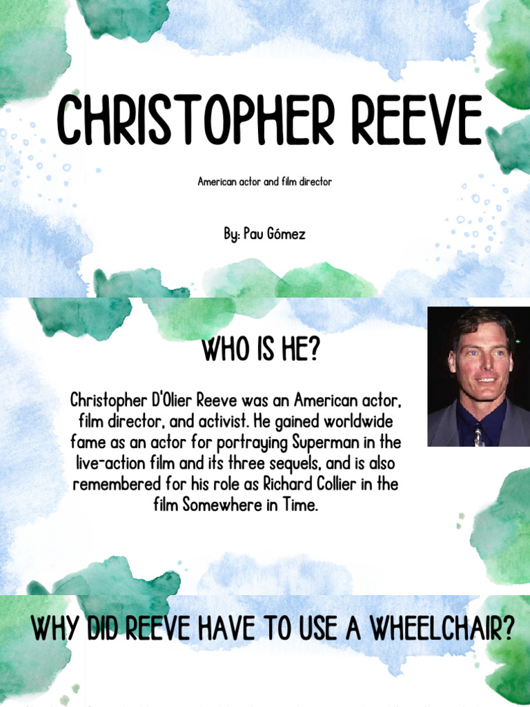 Christopher Reeve: Actor and Activist | PDF
