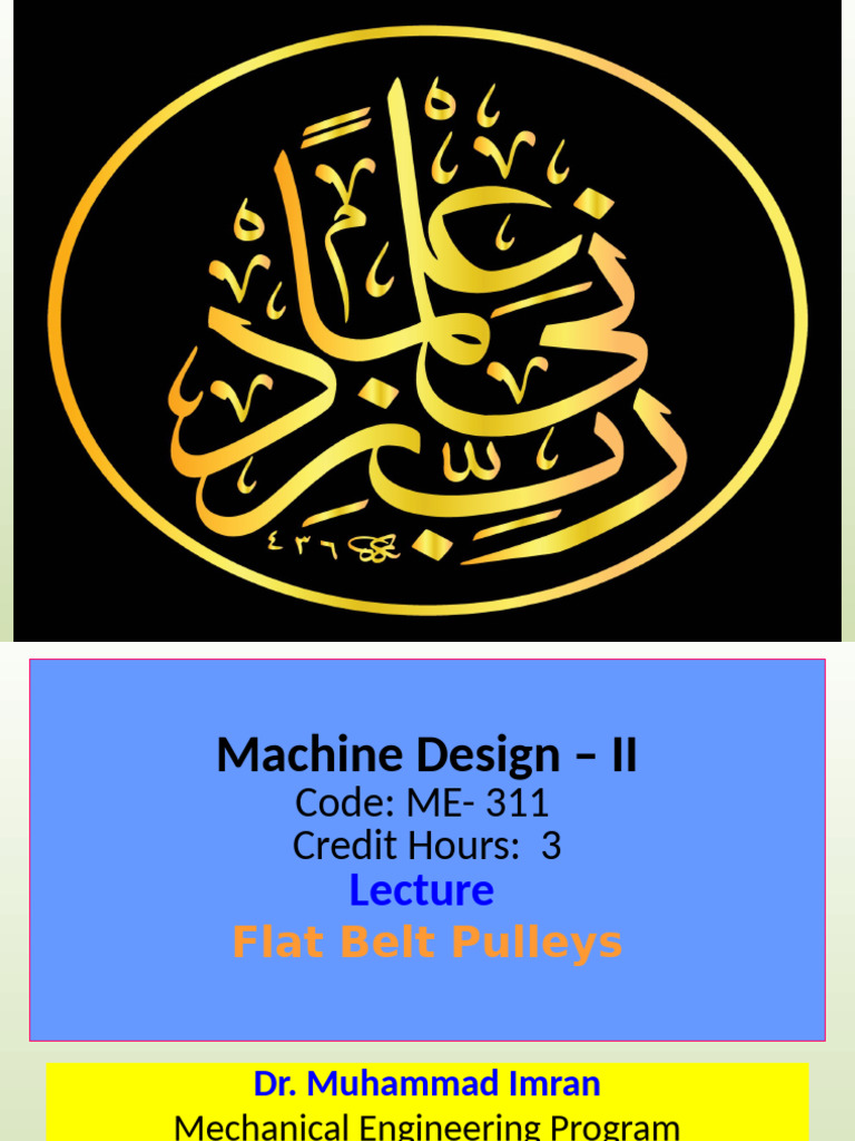 Lecture V-Belt and Rope Drives | PDF