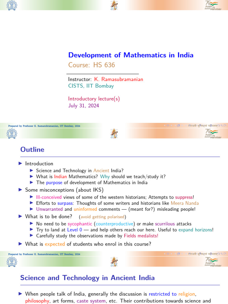 Indian Mathematics: Historical Insights | PDF | Science | Vedas