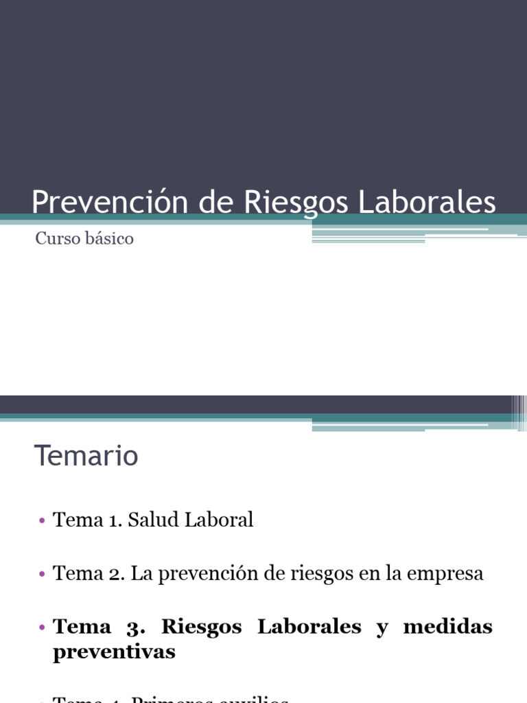 Prevención de Riesgos Laborales Básica | PDF | ruido | Decibel