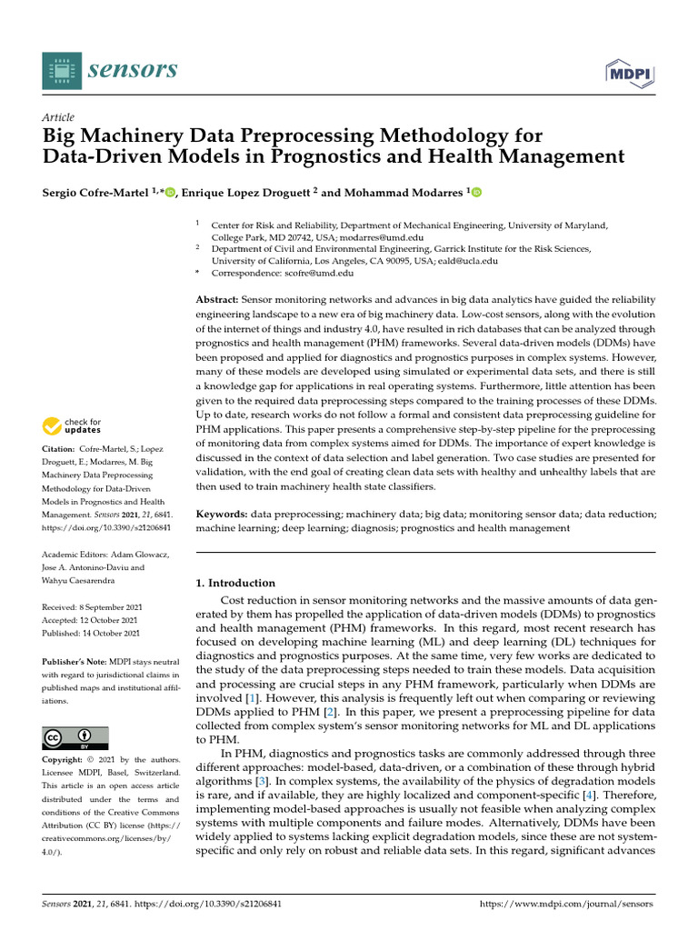 Big Machinery Data Preprocessing Guide | PDF | Machine Learning | Data