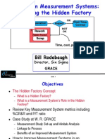 Six Sigma in Measurement Systems Evaluating The Hidden Factory