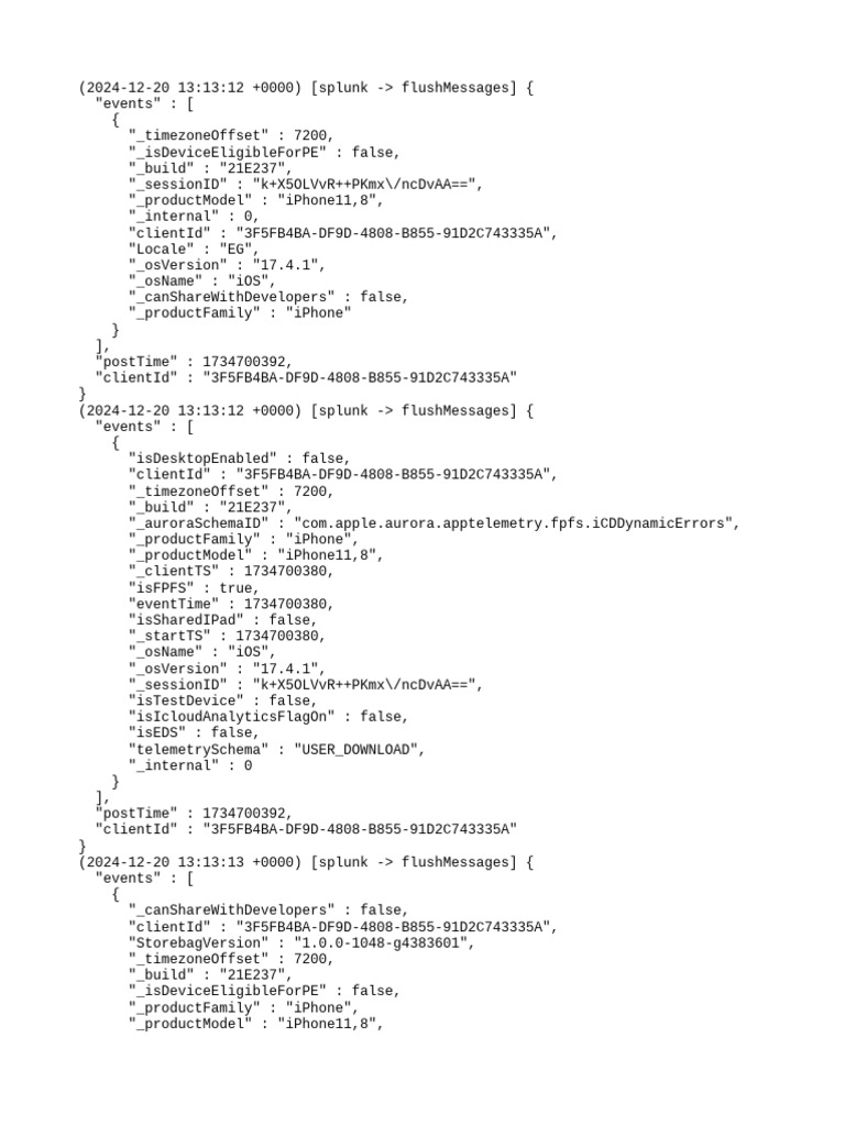 RTC Reporting Message Log Summary | PDF