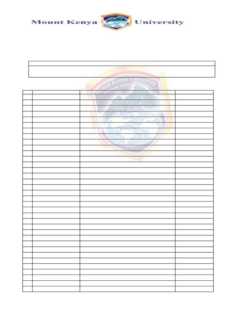 Lecturer Attendance Register BEG4214 | PDF