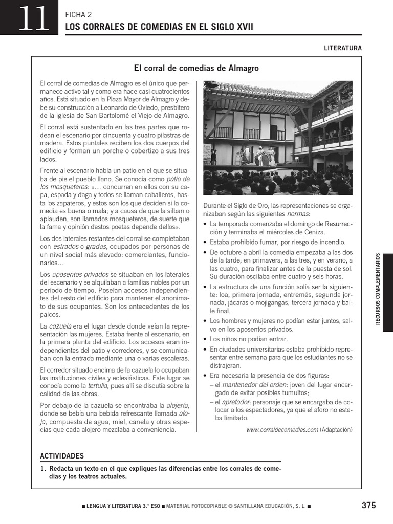 Corrales de Comedias en el Siglo XVII | PDF | España