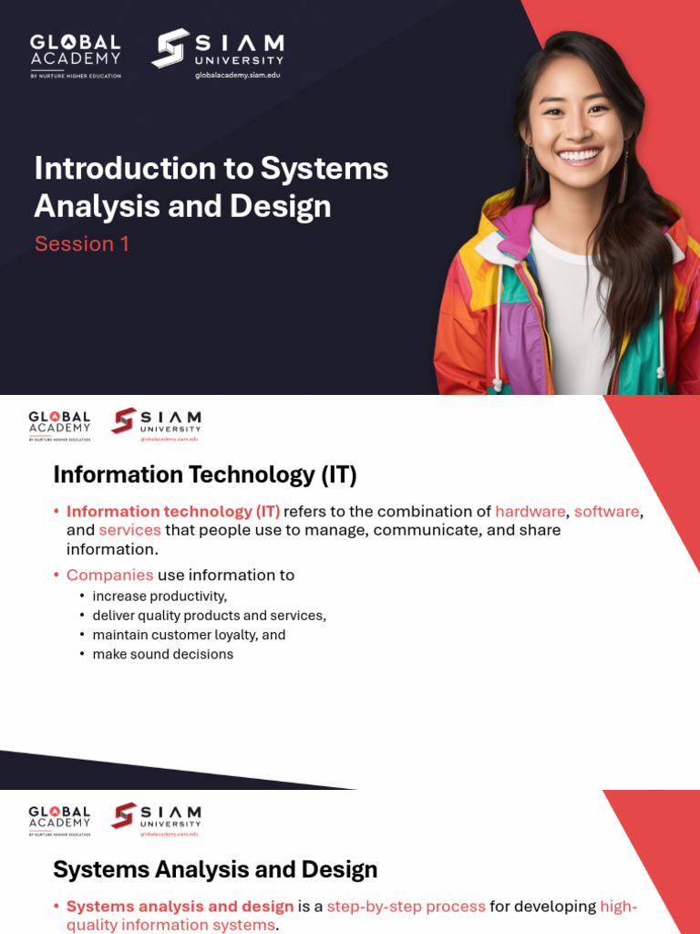 Session 1-Introduction To Systems Analysis and Design | PDF | Software ...