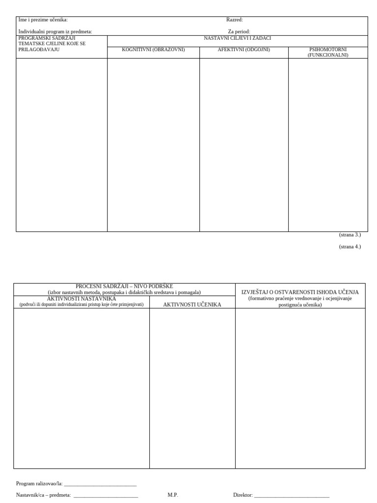 Obrazac Za PP | PDF