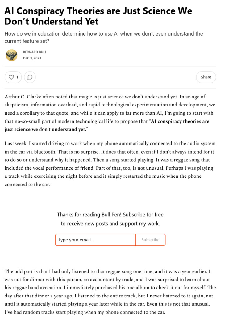 AI Conspiracy Theories Are Just Science We Don't Understand Yet PDF