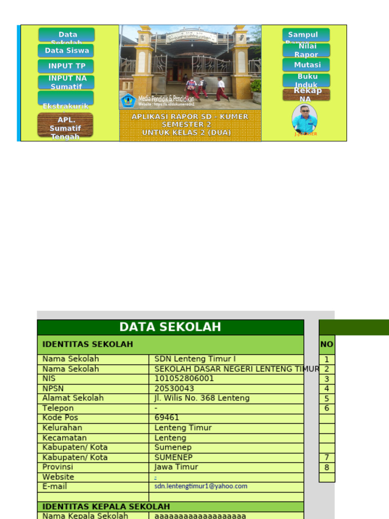 Terbaru 2024 A.P. Rapor - Kumer - Kls 2 - Semester 2 | PDF