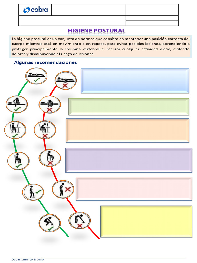 TIPS #124 - Higiene Postural | PDF | Dolor lumbar
