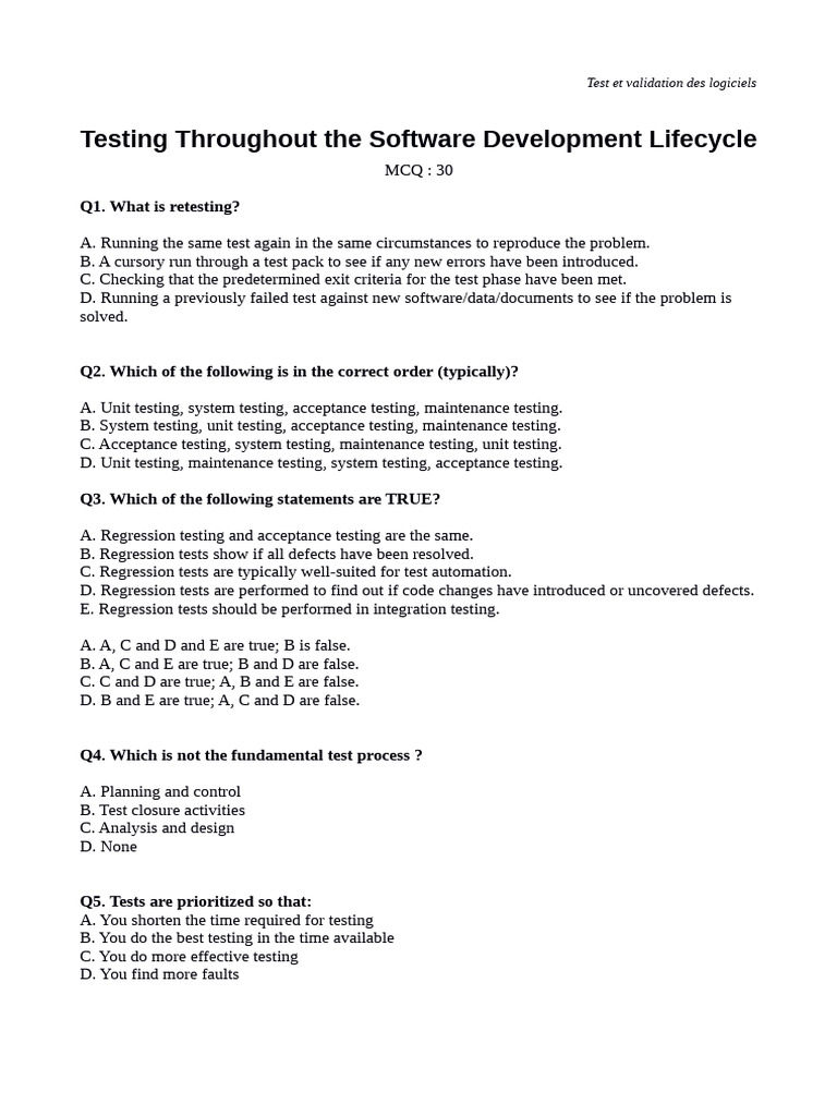 Software Testing and Validation Guide | PDF | Software Testing | Computing