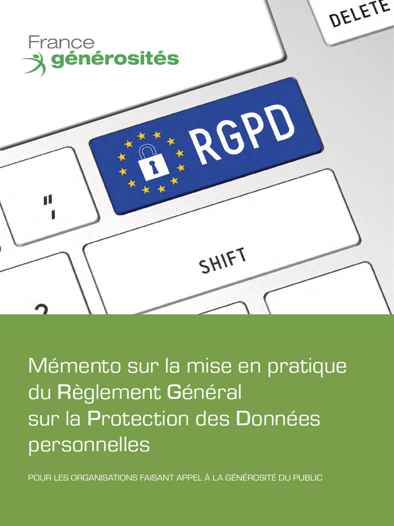 Guide RGPD pour organismes caritatifs | PDF | Vie privée et ...