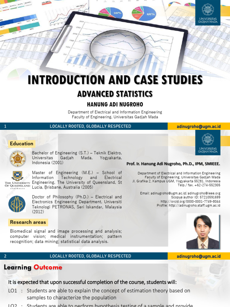 LC 8 - Introduction and Case Studies | PDF | Statistics | Statistical ...
