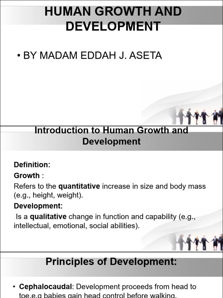 Human Growth and Development Overview | PDF | Adolescence | Self ...