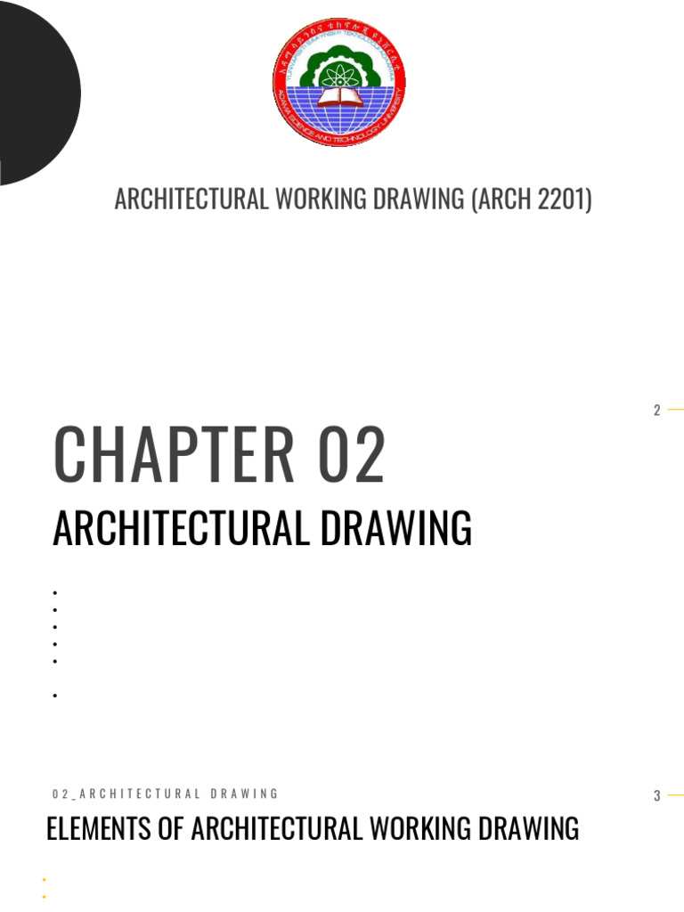 Architectural Working Drawing Guide | PDF | Roof | Wall