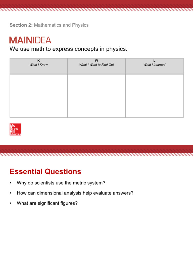 CH 1 L 2 - Mathematics - and - Physics | PDF